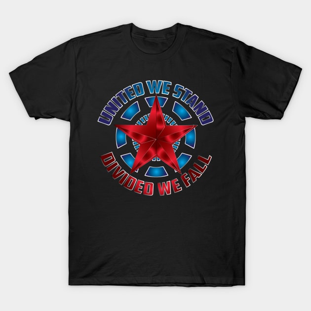 UNITED WE STAND ,DIVIDED WE FALL T-Shirt by KARMADESIGNER T-SHIRT SHOP